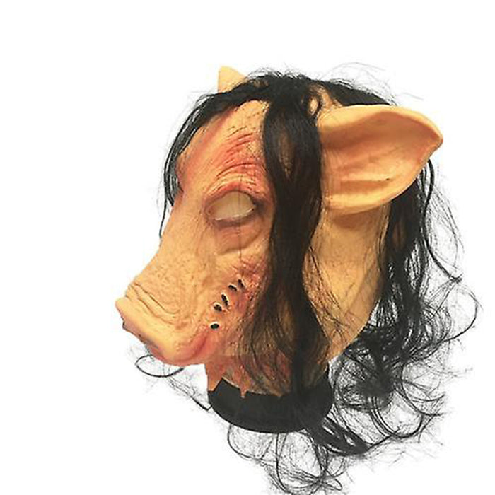 Halloween Party Show Celebration Prop, Cosplay Animal Pig Ghost Horror Head Mask
