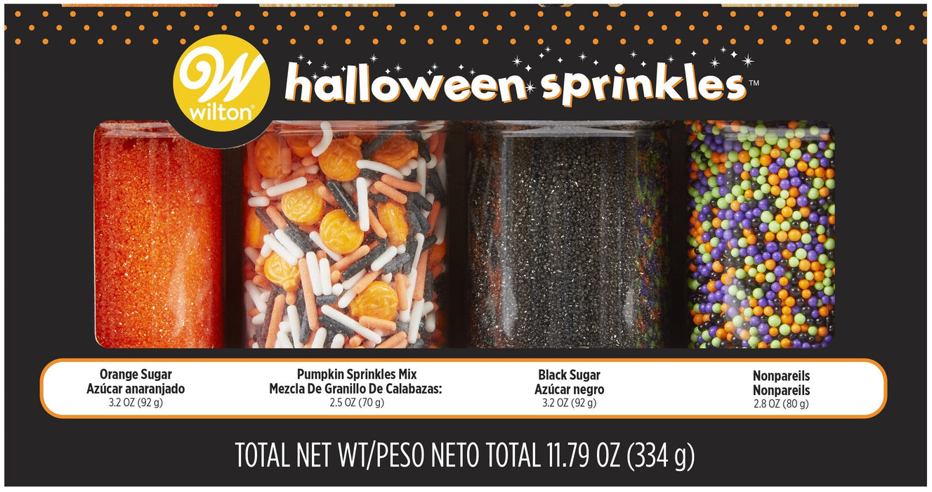 Wilton Mega Sprinkle Set 4/Pkg-Halloween