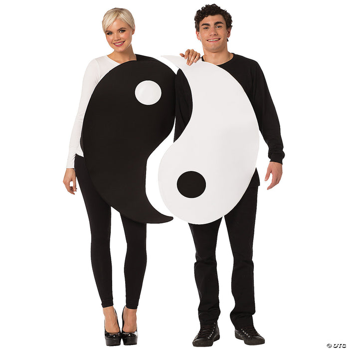 Adult yin yang couples costume