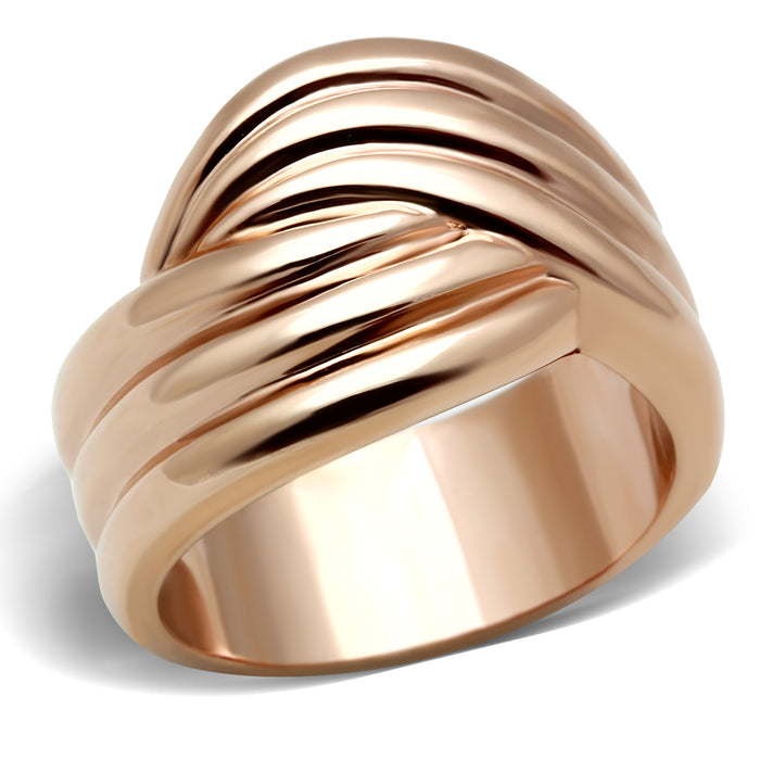 GL209 - Brass Ring IP Rose Gold(Ion Plating) Women No Stone No Stone