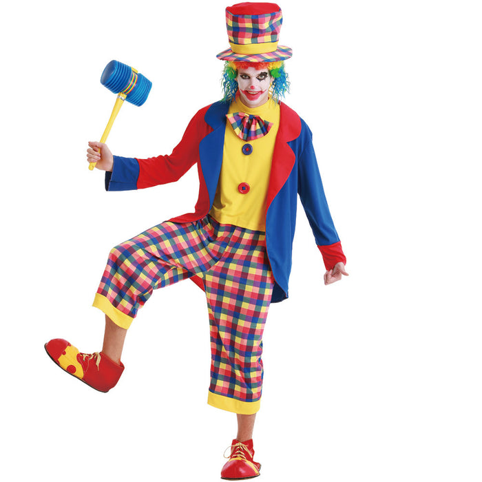 Creepy Clown Adult Costume, XL