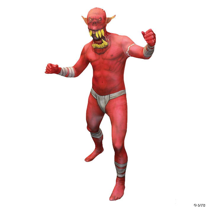 Men's red orc morphsuit