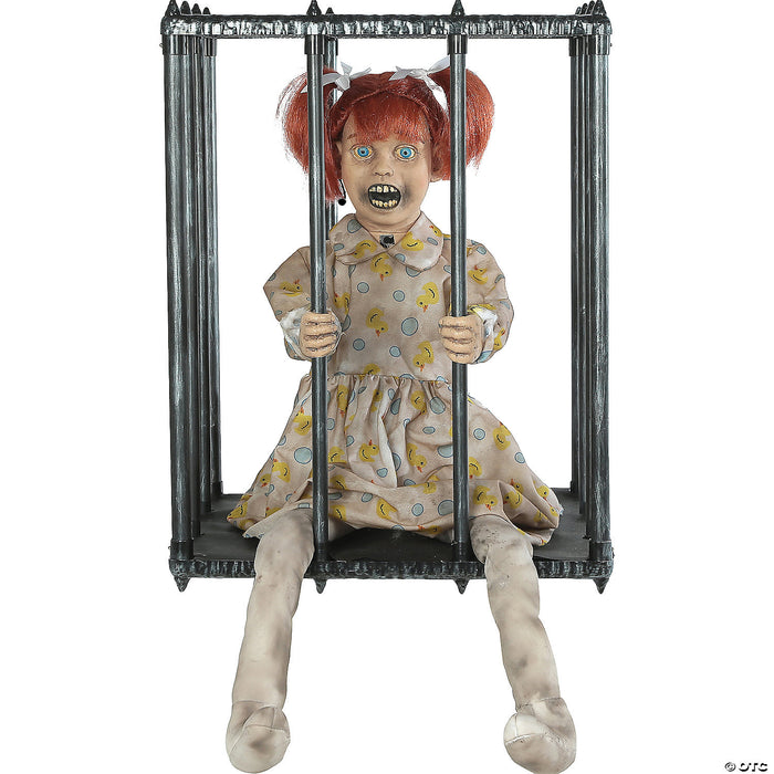 Animated caged kid walk around accessory