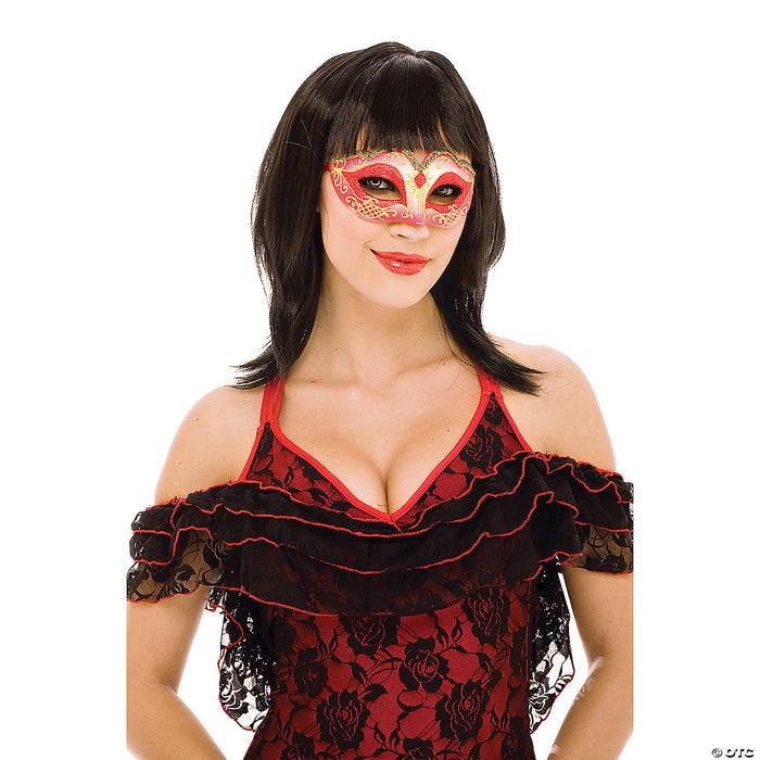 Red masquerade mask pm568973
