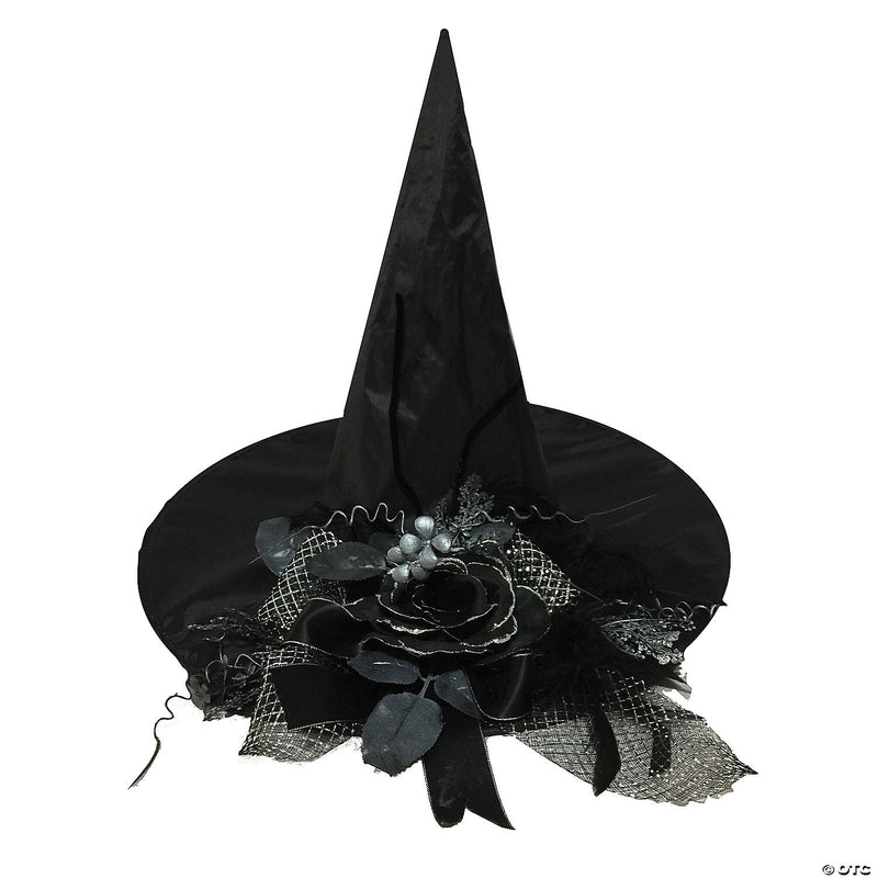 Witch hat with flowers
