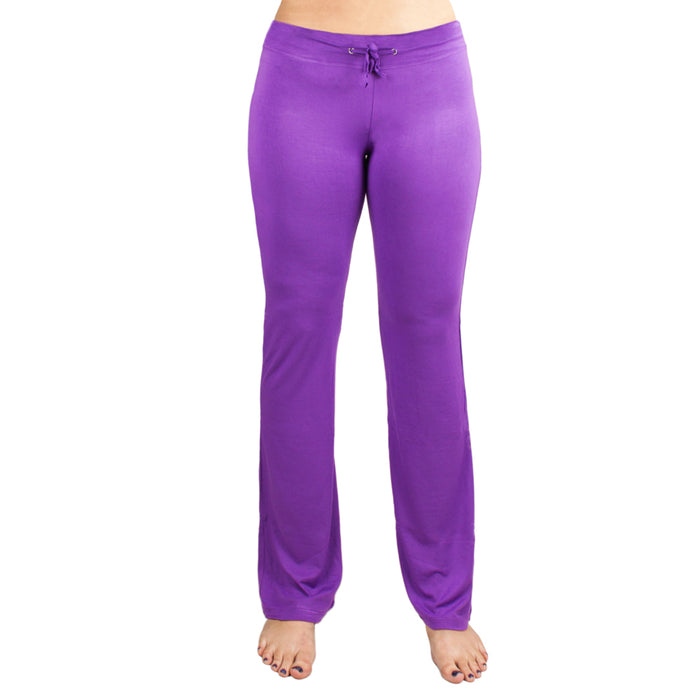 Small Purple Relaxed Fit Yoga Pants