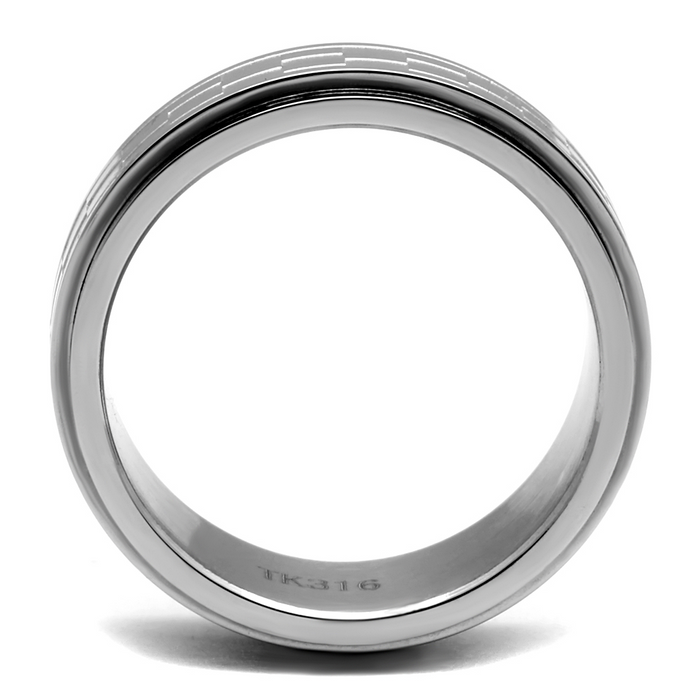 TK2942 - Stainless Steel Ring High polished (no plating) Men No Stone No Stone