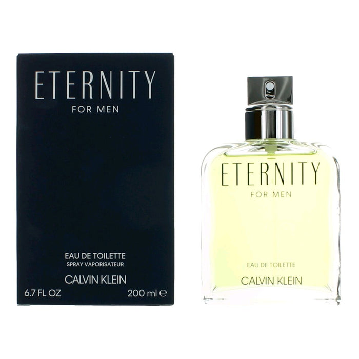 Eternity by Calvin Klein, 6.7 oz Eau De Toilette Spray for Men